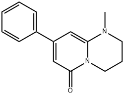6H-Pyrido(1,2-a)pyrimidin-6-one, 1,2,3,4-tetrahydro-1-methyl-8-phenyl- Structure