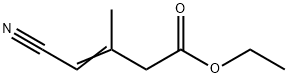 4-CYANO-3-METHYL-BUT-3-ENOIC ACID ETHYL ESTER, 66066-39-5, 结构式