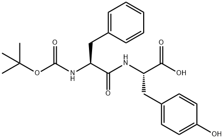 BOC-L-苯丙氨酰基-L-酪氨酸, 66076-38-8, 结构式