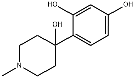 1,3-Benzenediol, 4-(4-hydroxy-1-methyl-4-piperidinyl)- (9CI) Structure