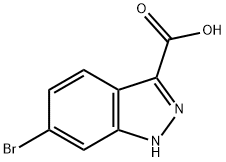 6-溴吲唑-3-羧酸,660823-36-9,结构式