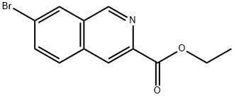 7-溴异喹啉-3-甲酸乙酯, 660830-62-6, 结构式