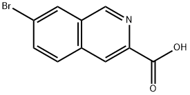 7-溴异喹啉-3-甲酸, 660830-63-7, 结构式