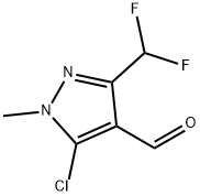 5-Chloro-3-(difluoromethyl)-1-methyl-1H-pyrazole-4-carbaldehyde Struktur