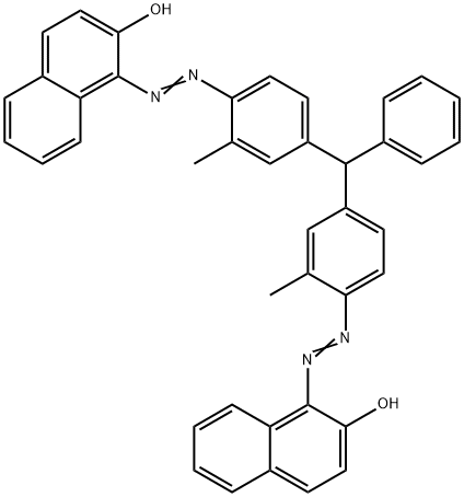 1,1'-[(phenylmethylene)bis[(2-methyl-4,1-phenylene)azo]]bis(2-naphthol) Struktur