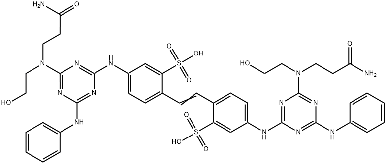 66085-71-0 4-4'-bis[[4-anilino-6-[(2-carbamoylethyl)(2-hydroxyethyl)amino]-1,3,5-triazin-2-yl]amino]stilbene-2,2'-disulphonic acid