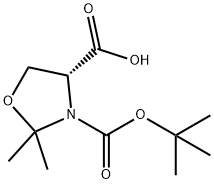 (R)-3-BOC-2,2-二甲基噁唑烷-4-甲酸, 660852-86-8, 结构式