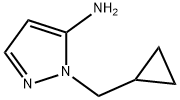 1-(シクロプロピルメチル)-1H-ピラゾール-5-アミン 化学構造式