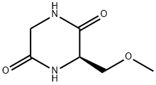 2,5-Piperazinedione, 3-(methoxymethyl)-, (3R)- (9CI) Structure