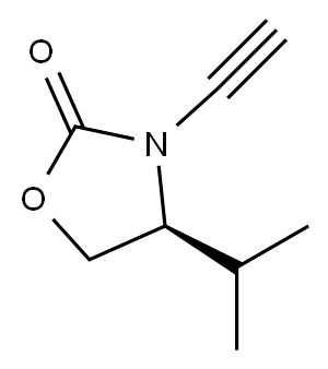 2-Oxazolidinone,3-ethynyl-4-(1-methylethyl)-,(4S)-(9CI) Structure