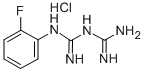 1-(2-FLUOROPHENYL)BIGUANIDE HYDROCHLORIDE Struktur