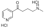 N-甲基-[4-(吡啶-3-基)-4-氧代-丁基胺二盐酸盐, 66093-90-1, 结构式