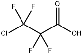 3-クロロ-2,2,3,3-テトラフルオロプロピオン酸 化学構造式