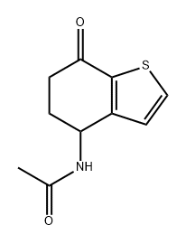 N-(4,5,6,7-tetrahydro-7-oxobenzo[b]-4-thienyl)acetamide Struktur