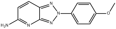 2-(p-methoxyphenyl)-2H-1,2,3-triazolo[4,5-b]pyridin-5-amine Struktur