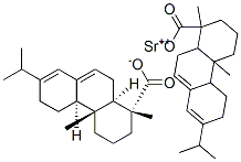 strontium [1R-(1alpha,4abeta,4balpha,10aalpha)]-1,2,3,4,4a,4b,5,6,10,10a-decahydro-7-isopropyl-1,4a-dimethylphenanthren-1-carboxylate Structure