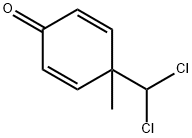 4-(二氯甲基)-4-甲基环六-2,5-二烯-1-酮 结构式
