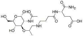 N-acetylmuramyl-aminobutyryl-isoglutamine Struktur