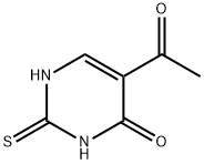 4(1H)-Pyrimidinone, 5-acetyl-2,3-dihydro-2-thioxo-,66116-80-1,结构式