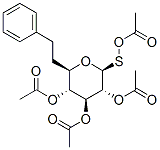 .beta.-D-Glucopyranoside, phenylmethyl 1-thio-, tetraacetate 结构式