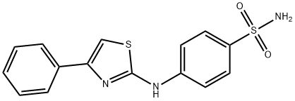 4-[(4-Phenyl-2-thiazolyl)amino]-benzenesulfonamide Struktur