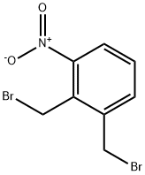1,2-ビス(ブロモメチル)-3-ニトロベンゼン 化学構造式
