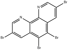 3,5,6,8-四溴-1,10-菲咯啉, 66127-00-2, 结构式