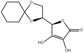 (+)-5,6-O-环亚己基-L-抗坏血酸, 6614-52-4, 结构式