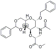 BENZYL N-ACETYL-4,6-O-BENZYLIDENE-A-D-MURAMIC ACID, METHYL ESTER 结构式
