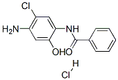 N-(4-amino-5-chloro-2-hydroxyphenyl)benzamide monohydrochloride  Struktur