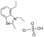ethyl 3-ethyl-2-methylbenzoselenazolium sulphate|