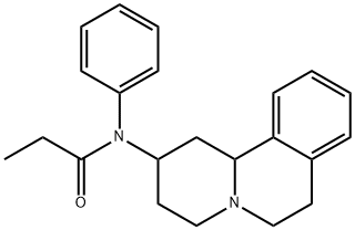 N-(1,3,4,6,7,11b-Hexahydro-2H-benzo[a]quinolizin-2-yl)-N-phenylpropionamide,66142-87-8,结构式