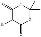 5-BroMo-2,2-diMethyl-1,3-dioxane-4,6-dione Struktur