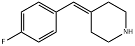 4-[(4-氟苯基)亚甲基]哌啶, 661452-53-5, 结构式