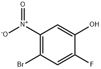 4-BROMO-2-FLUORO-5-NITROPHENOL, 661463-12-3, 结构式