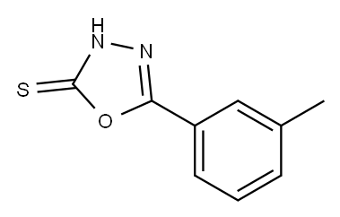5-(3-METHYLPHENYL)-1,3,4-OXADIAZOLE-2-THIOL Struktur