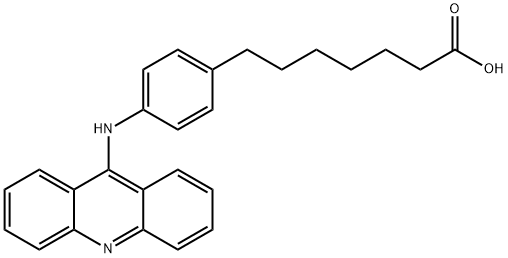 7-[p-(9-Acridinylamino)phenyl]heptanoic acid Struktur