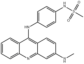 N-[4-[3-(Methylamino)-9-acridinylamino]phenyl]methanesulfonamide Struktur