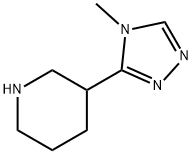 3-(4-甲基-4H-1,2,4-三唑-3-基)哌啶, 661470-61-7, 结构式