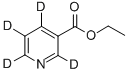 ニコチン酸-2,4,5,6-D4エチル 化学構造式