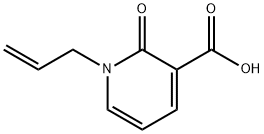 1-アリル-2-オキソ-1,2-ジヒドロ-3-ピリジンカルボン酸 化学構造式