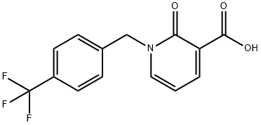 2-OXO-1-[4-(TRIFLUOROMETHYL)BENZYL]-1,2-DIHYDRO-3-PYRIDINECARBOXYLIC ACID Structure