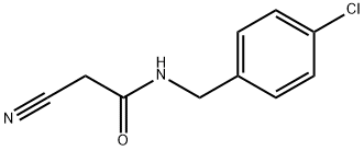 N-[(4-氯苯基)甲基]-2-氰基-乙酰胺,66158-49-4,结构式