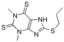 3,7-Dihydro-1,3-dimethyl-8-(propylthio)-1H-purine-2,6-dithione Structure