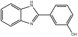 3-(1H-BENZOIMIDAZOL-2-YL)-PHENOL, 6616-44-0, 结构式