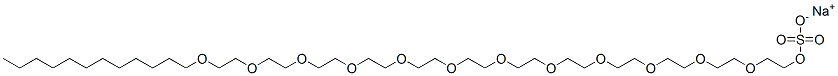 sodium 3,6,9,12,15,18,21,24,27,30,33,36-dodecaoxaoctatetracontyl sulphate|月桂醇聚醚-12 硫酸酯钠