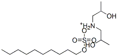 bis(2-hydroxypropyl)ammonium decyl sulphate Struktur