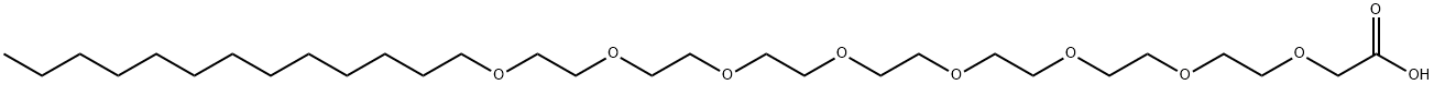 3,6,9,12,15,18,21,24-octaoxaheptatriacontanoic acid Structure