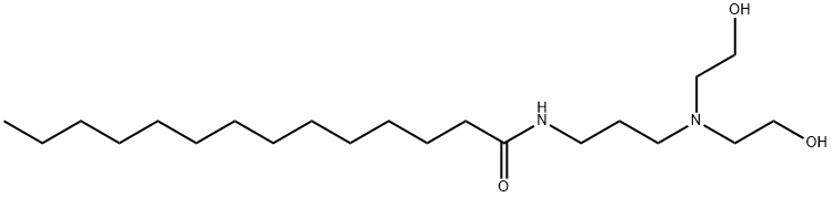 N-[3-[bis(2-hydroxyethyl)amino]propyl]myristamide Struktur