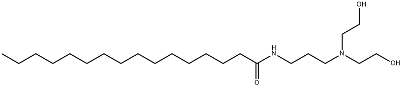 N-[3-[bis(2-hydroxyethyl)amino]propyl]hexadecan-1-amide Struktur